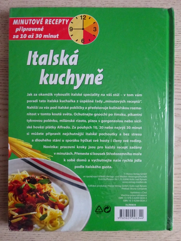 ITALSKÁ KUCHYNĚ, MINUTOVÉ RECEPTY 10-30 MIN. **an
