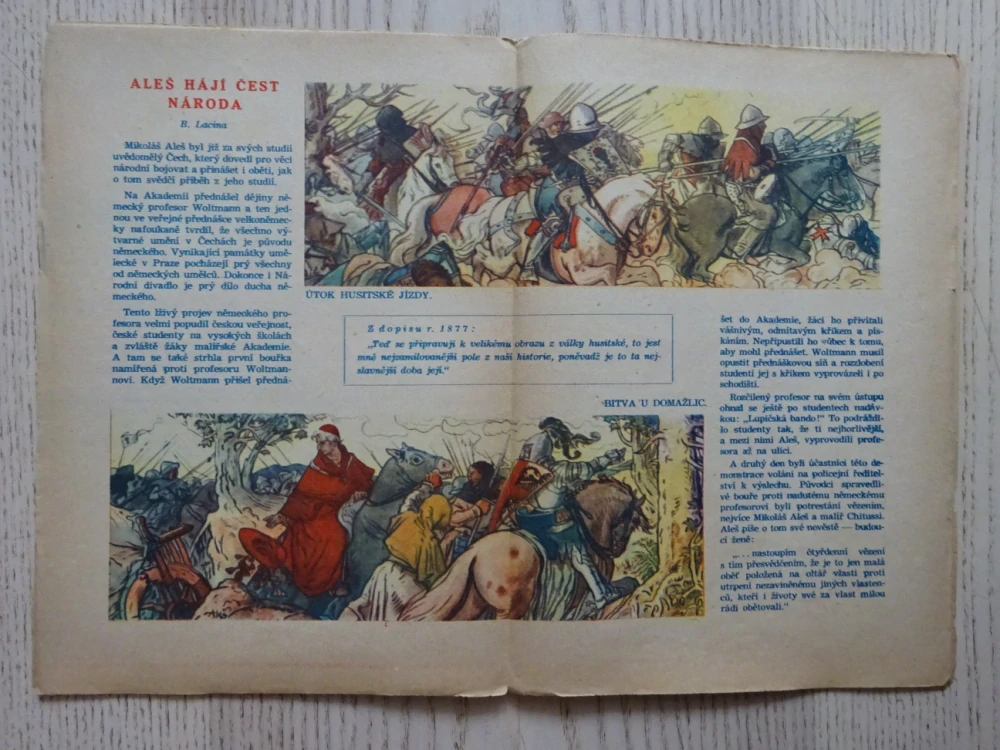 OHNÍČEK Č. 14/1951, KOMIKS, NEPRAKTA, SEKORA, BURIAN