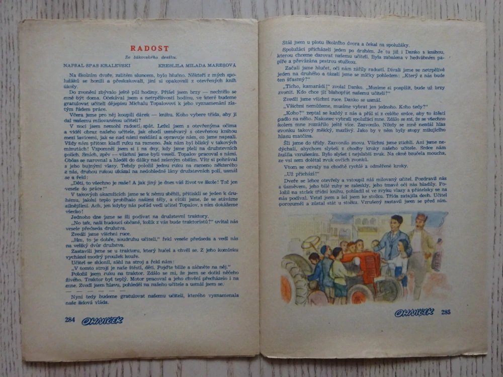 OHNÍČEK Č. 18/1951, KOMIKS, NEPRAKTA, SEKORA, BURIAN