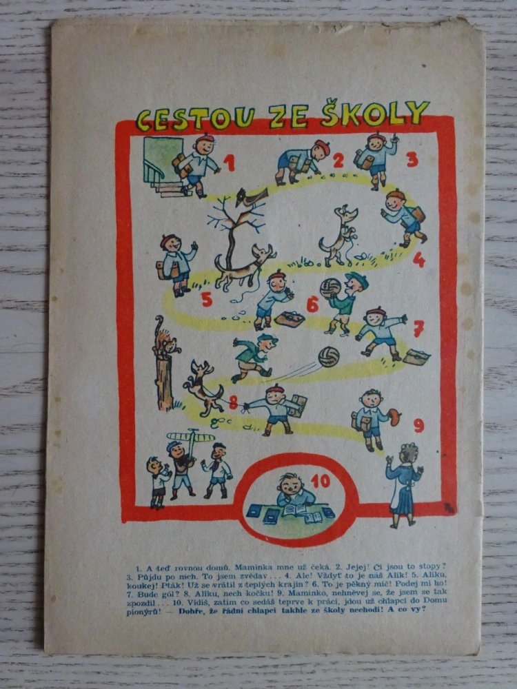 OHNÍČEK Č. 17/1951, KOMIKS, NEPRAKTA, SEKORA, BURIAN
