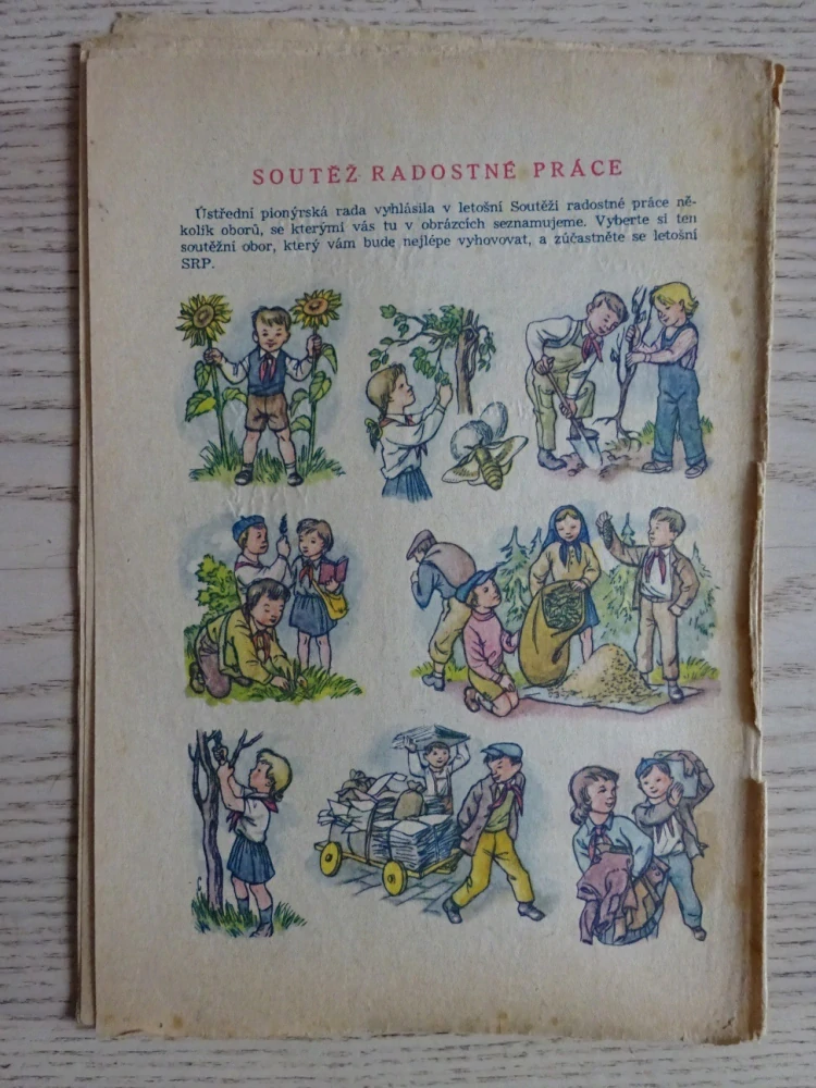 OHNÍČEK Č. 15/1951, KOMIKS, NEPRAKTA, SEKORA, BURIAN