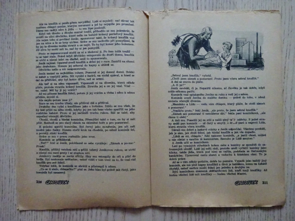 OHNÍČEK Č. 20/1951, KOMIKS, NEPRAKTA, SEKORA, BURIAN