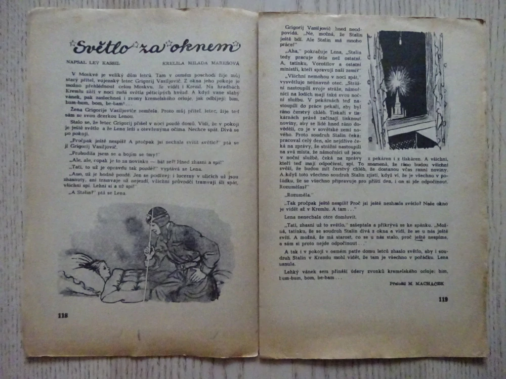 OHNÍČEK Č. 8/1951, ROČNÍK II, KOMIKS, NEPRAKTA, SEKORA, BURIAN