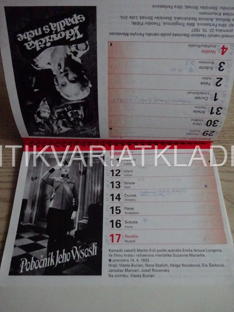 WOLFŮV FILMOVÝ KALENDÁŘ 2011