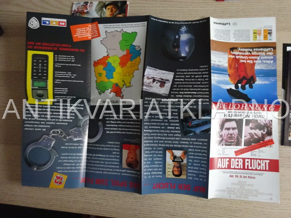 AUF DER FLUCHT, H. FORD, FILMOVÝ LETÁK