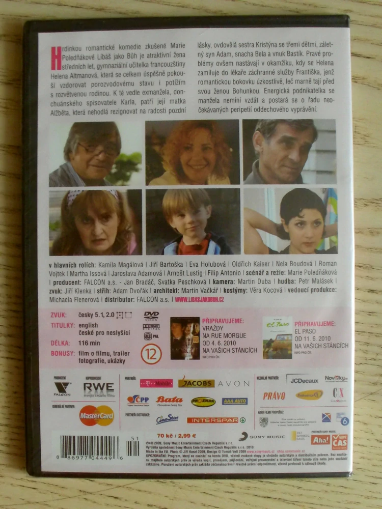 LÍBÁŠ JAKO BŮH, K. MAGÁLOVÁ, J. BARTOŠKA, E. HOLUBOVÁ, DVD FILM ČR