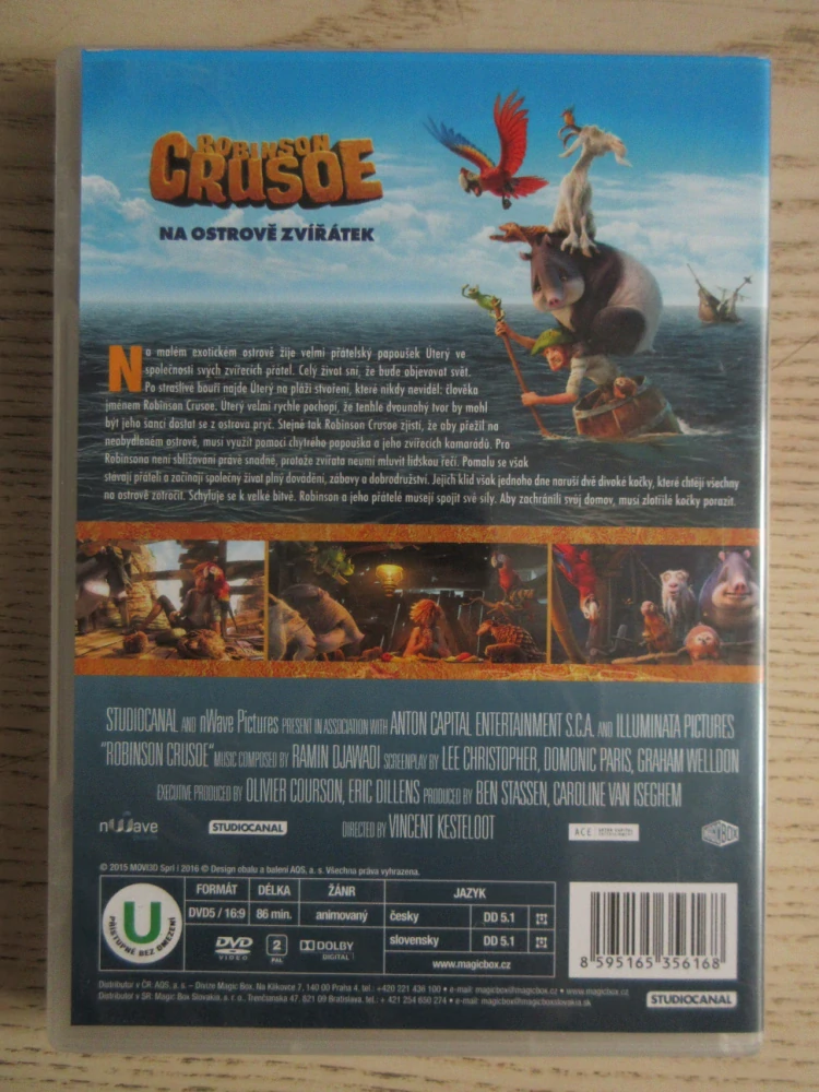 ROBINSON CRUSOE: NA OSTROVĚ ZVÍŘÁTEK, DVD FILM