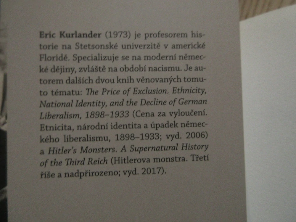 ŽIVOT S HITLEREM: LIBERÁLNÍ DEMOKRATÉ VE TŘETÍ ŘÍŠI, ERIC KURLANDER, **an