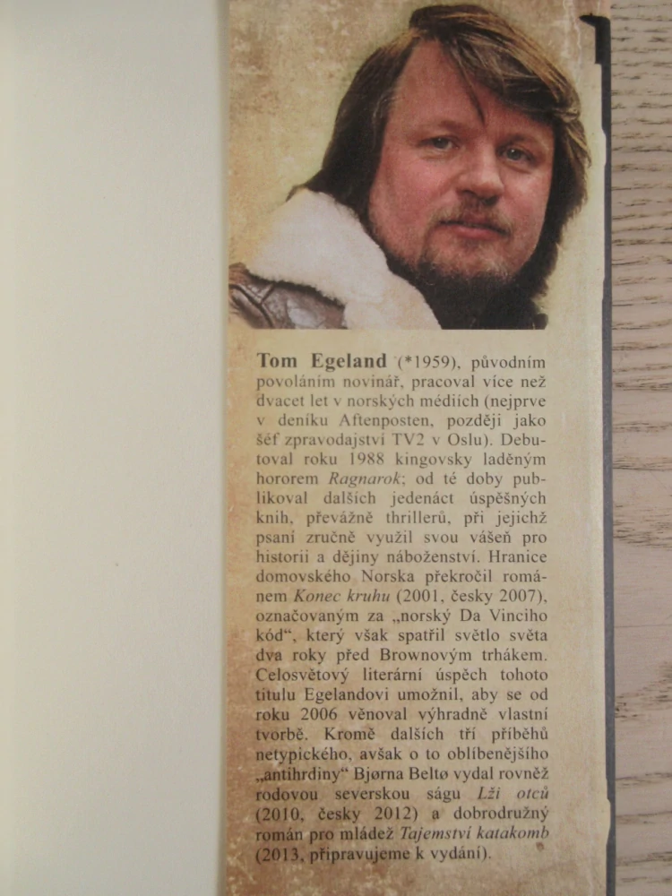 NOSTRADAMOVA ZÁVĚŤ, TOM EGELAND, **an
