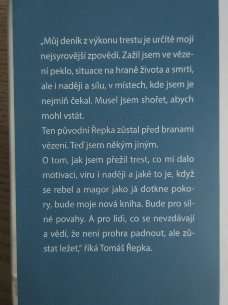 DENÍK ZE DNA, TOMÁŠ ŘEPKA, FOTBAL, **an
