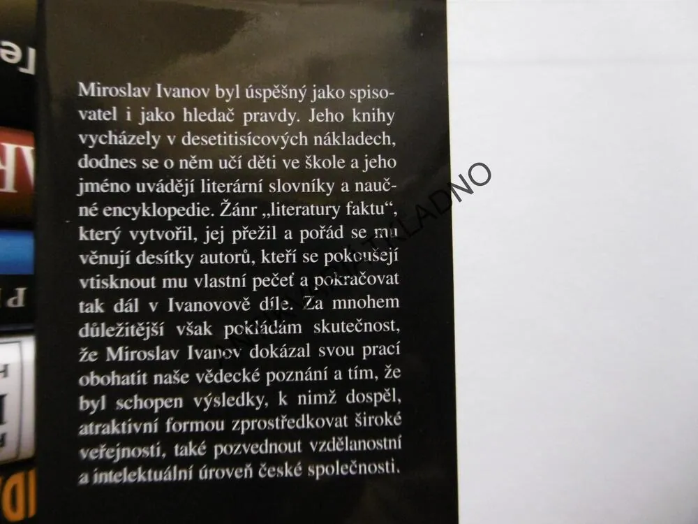 VRAŽDA VÁCLAVA, KNÍŽETE ČESKÉHO, MIROSLAV IVANOV