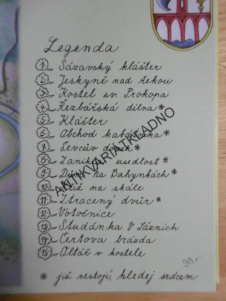 KYTIČKA OD NEDOSTAVĚNÉHO CHRÁMU, SÁZAVSKÉ POVĚSTI, AUBRECHT, SVOBODA, **an