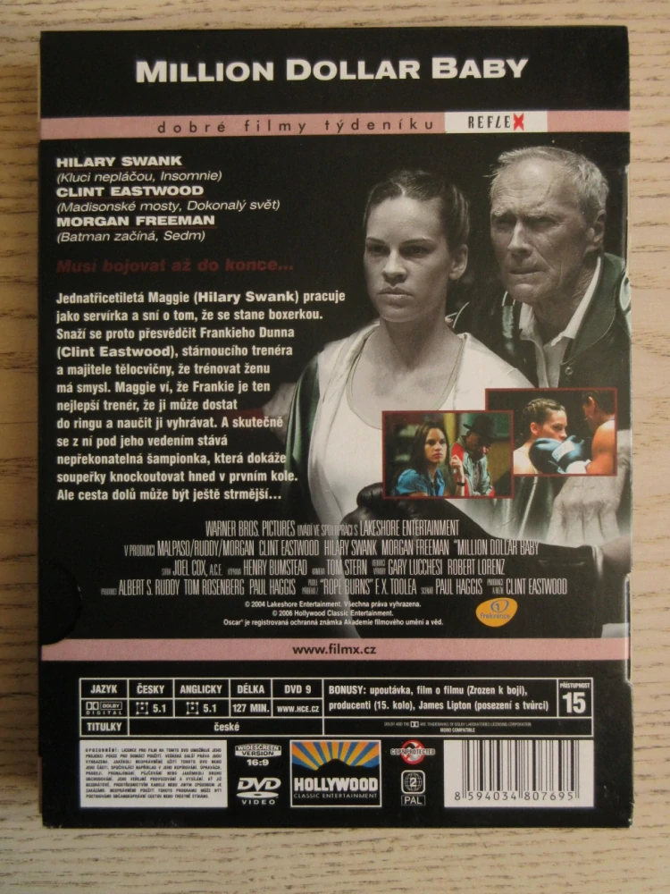 MILLION DOLLAR BABY, C. EASTWOOD, M. FREEMAN, DVD FILM