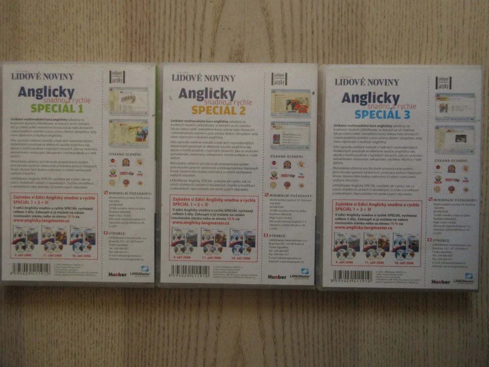 ANGLICKY SNADNO A RYCHLE, SPECIÁL 1-3, DVD FILM