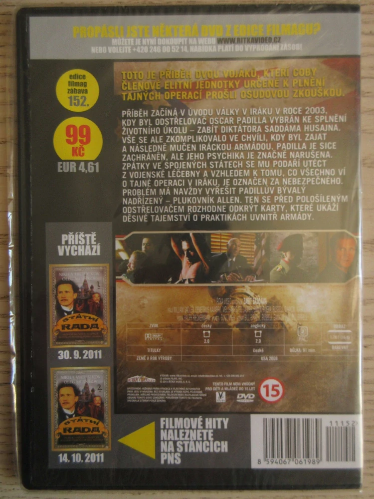 ZABÍT SADDÁMA, W. SADLER, DVD FILM