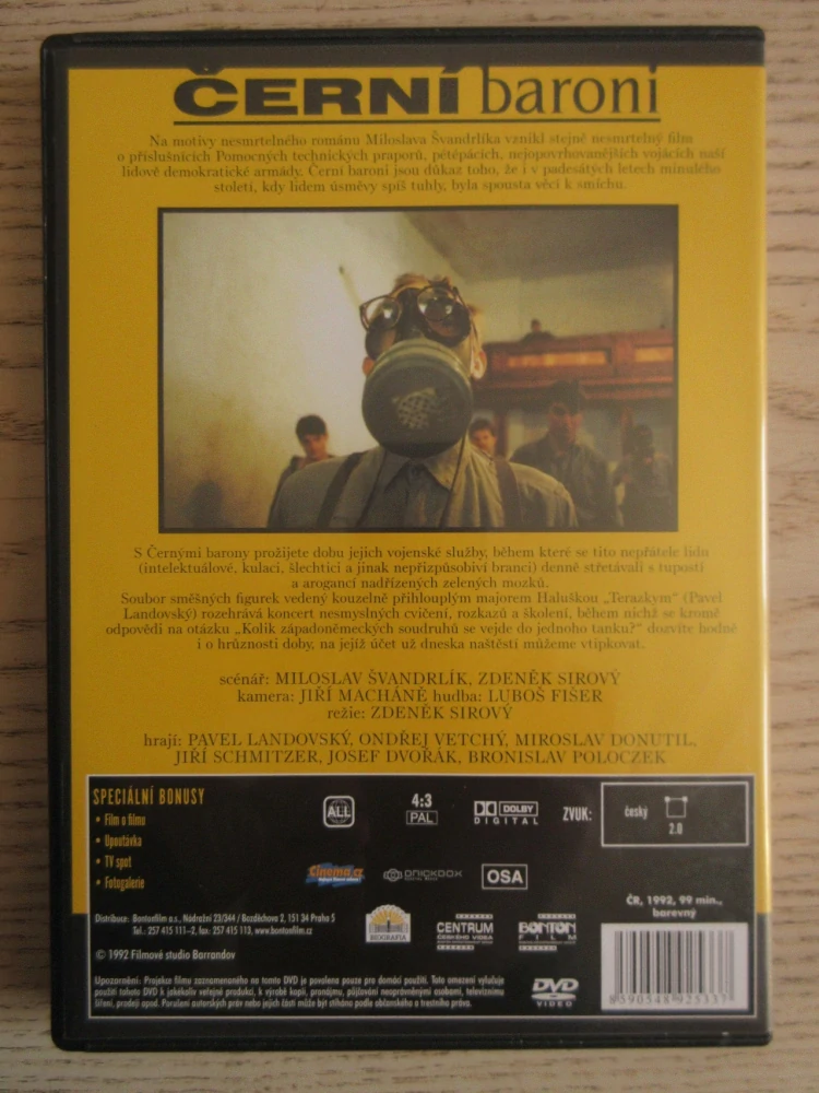 ČERNÍ BARONI, J. DVOŘÁK, P. LANDOVSKÝ, DVD FILM ČR