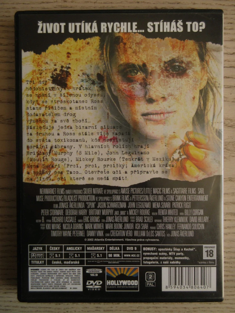 ŠŇUP, M. ROURKE, D. HARRY, DVD FILM
