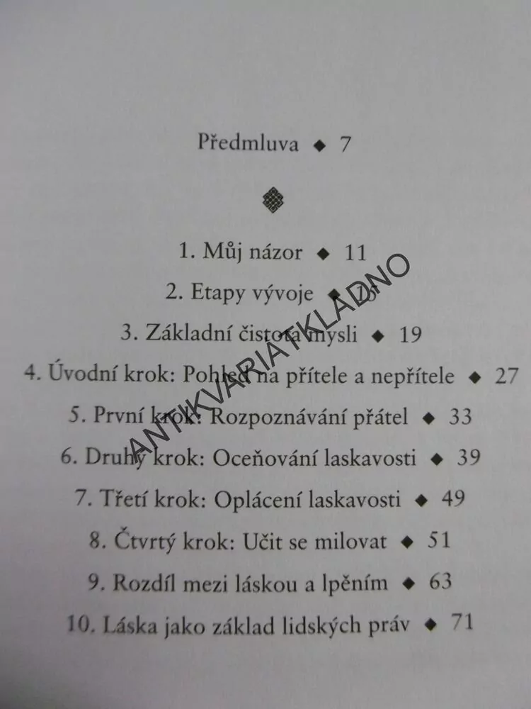 JAK ŠÍŘIT LÁSKU, JEHO SVÁTOST DALAJLAMA, 