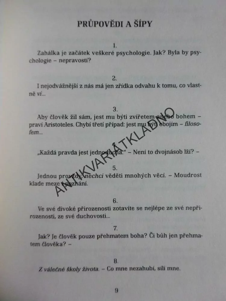 FRIEDRICH NIETZSCHE, SOUMRAK MODEL, DUŠEVNÍ ARISTOKRATISMUS