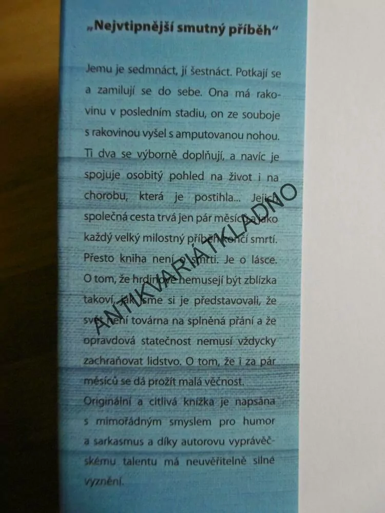 HVĚZDY NÁM NEPŘÁLY, JOHN GREEN, BESTSELLER, **an