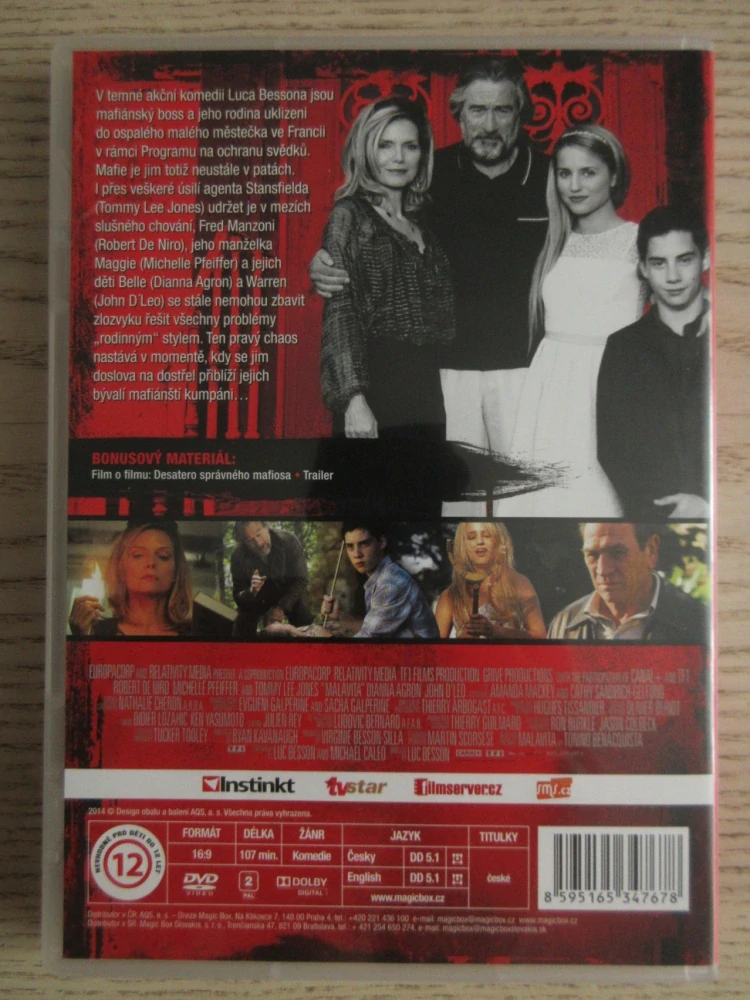 MAFIÁNOVI, R. DE NIRO, M. PFEIFFER, DVD FILM