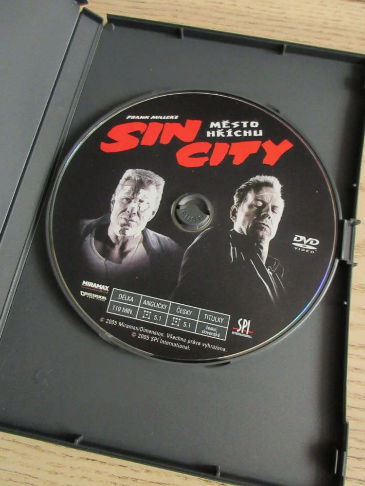 SIN CITY: MĚSTO HŘÍCHU, GB OBAL, ČESKÁ VERZE, DVD FILM