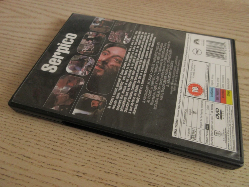 SERPICO, AL PACINO, GB OBAL, ČESKÁ VERZE, DVD FILM