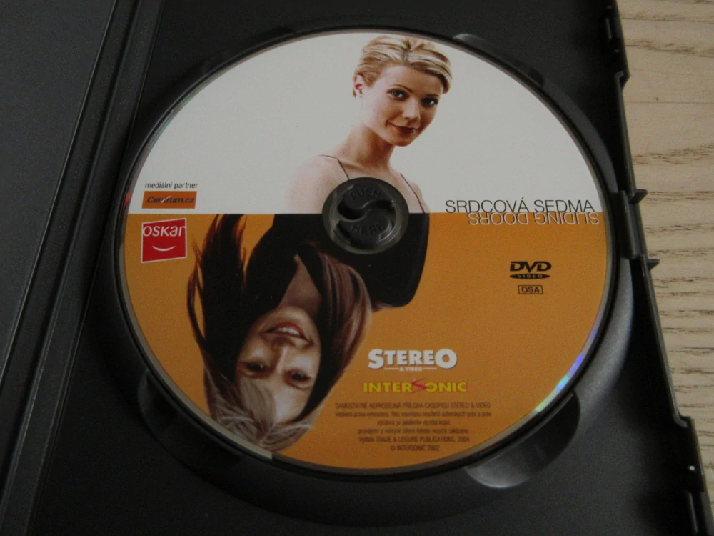 SRDCOVÁ SEDMA, G. PALTROW, GB OBAL, ČESKÁ VERZE, DVD FILM