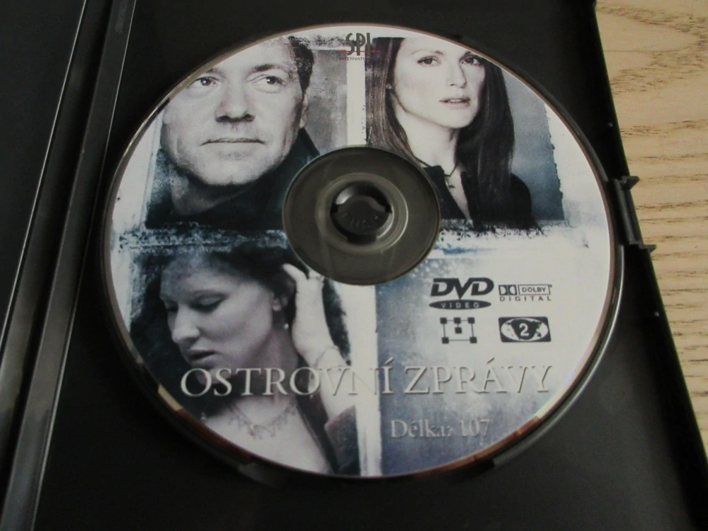 OSTROVNÍ ZPRÁVY, K. SPACEY, C. BLANCHETT, GB OBAL, ČESKÁ VERZE, DVD FILM