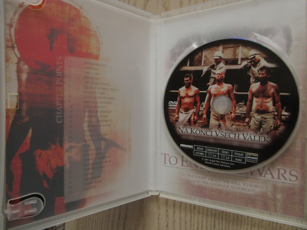 NA KONCI VŠECH VÁLEK, K. SUTHERLAND GB OBAL, ČESKÁ VERZE, DVD FILM