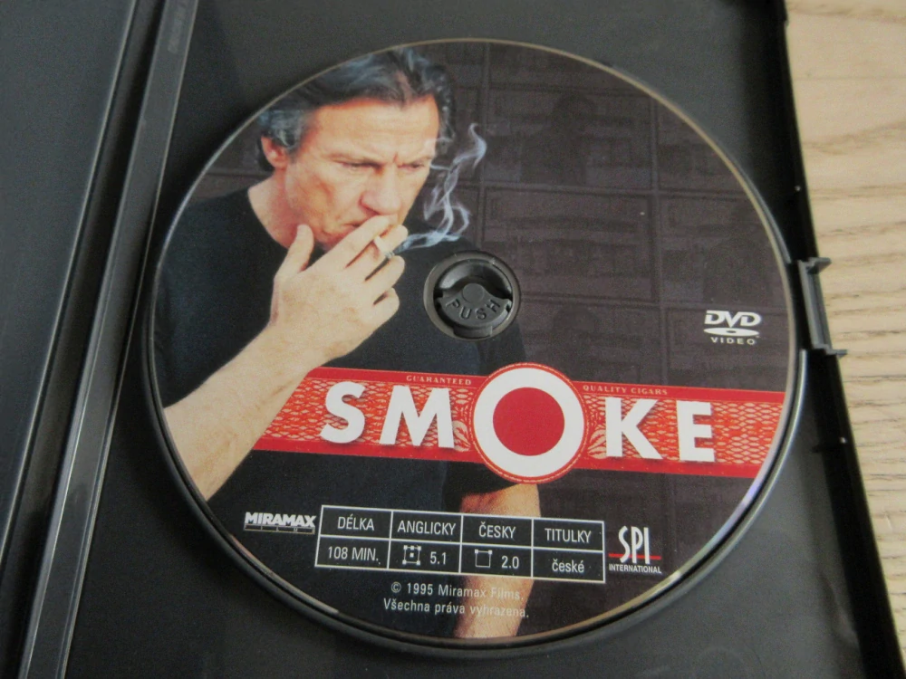 SMOKE, W. HURT, H. KEITEL, GB OBAL, ČESKÁ VERZE, DVD FILM
