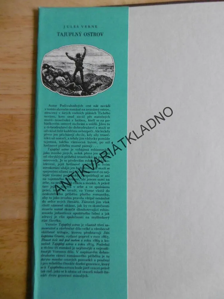 TAJUPLNÝ OSTROV, JULES VERNE, 1984, **an