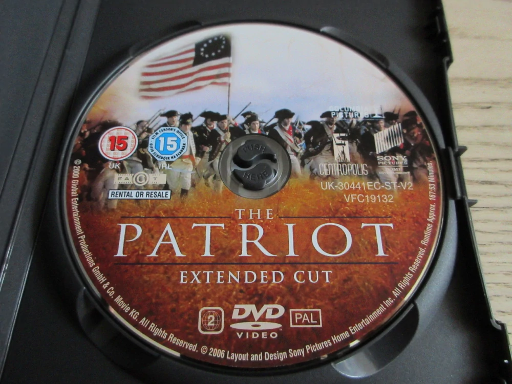 PATRIOT, M. GIBSON, GB OBAL, ČESKÁ VERZE, DVD FILM