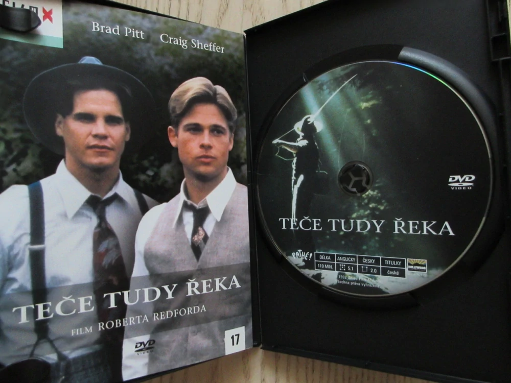 TEČE TUDY ŘEKA, R. REDFORD, GB OBAL, ČESKÁ VERZE, DVD FILM