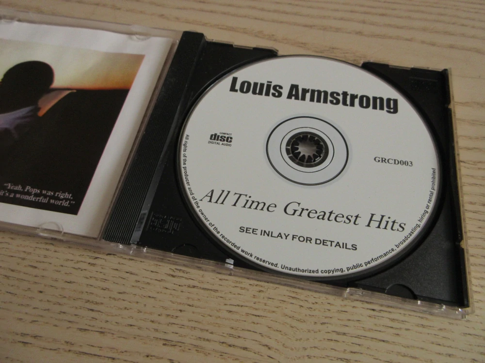 ALL TIME GREATEST HITS, SATCHMO, LOUIS ARMSTRONG, CD HUDBA