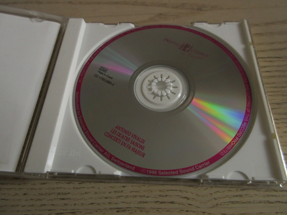 LES QUATRE SAISONS,ANTONIO VIVALDI, CD VÁŽNÁ HUDBA