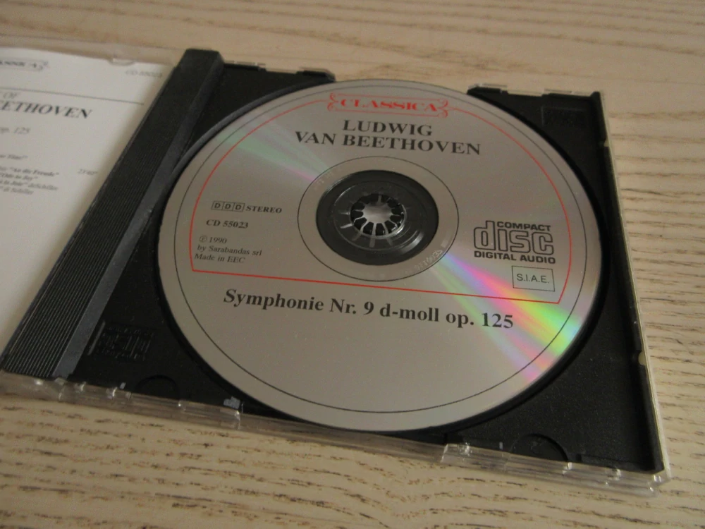 LUDWIG VAN BEETHOVEN, SYMPHONIE NR.9., D-MOLL, OP. 125, CD VÁŽNÁ HUDBA
