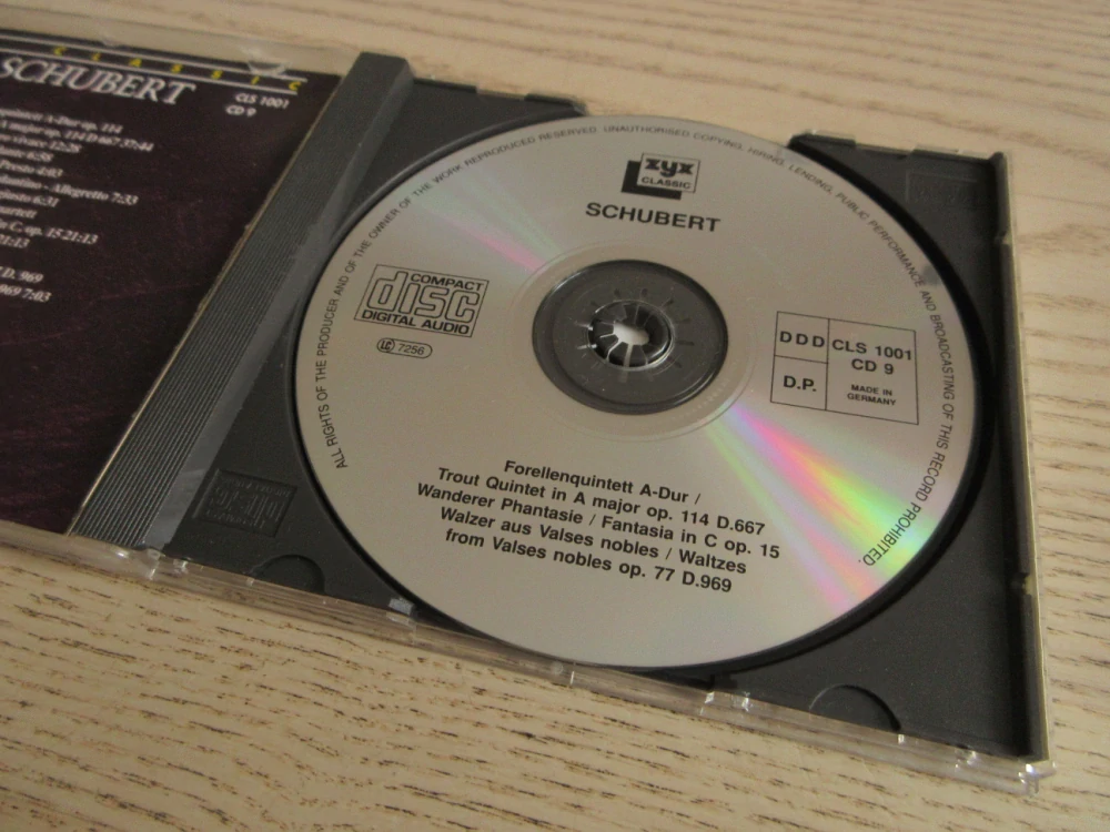 SCHUBERT, ZYX CLASSIC, CD VÁŽNÁ HUDBA