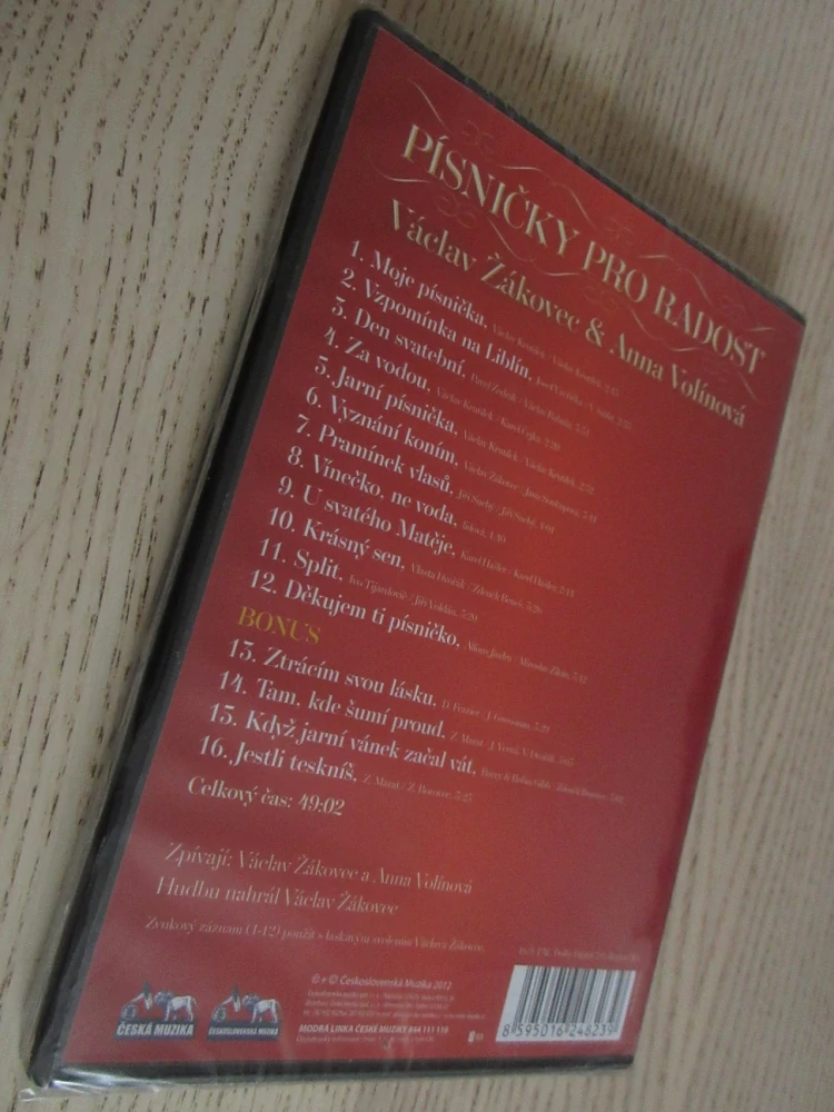 PÍSNIČKY PRO RADOST, ŽÁKOVEC, VOLÍNOVÁ, LIDOVKY, DVD HUDBA