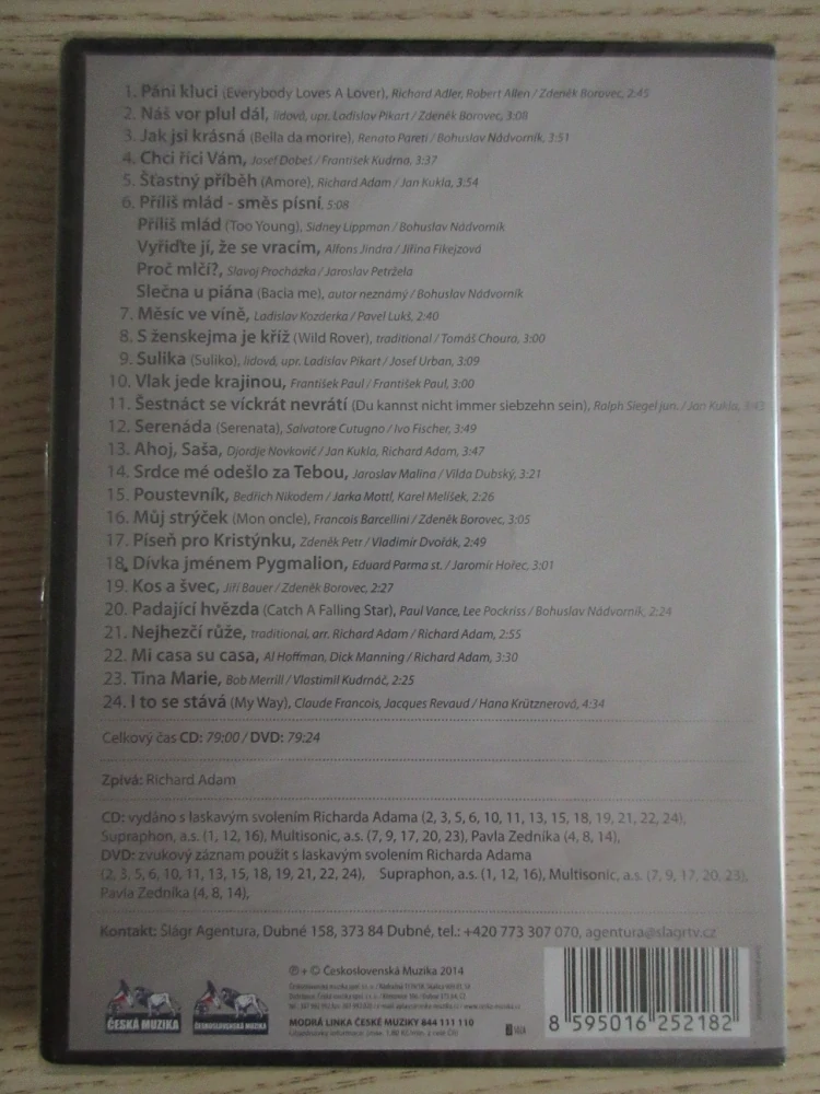 RICHARD ADAM, JSI KRÁSNÁ, LIDOVKY, DVD HUDBA