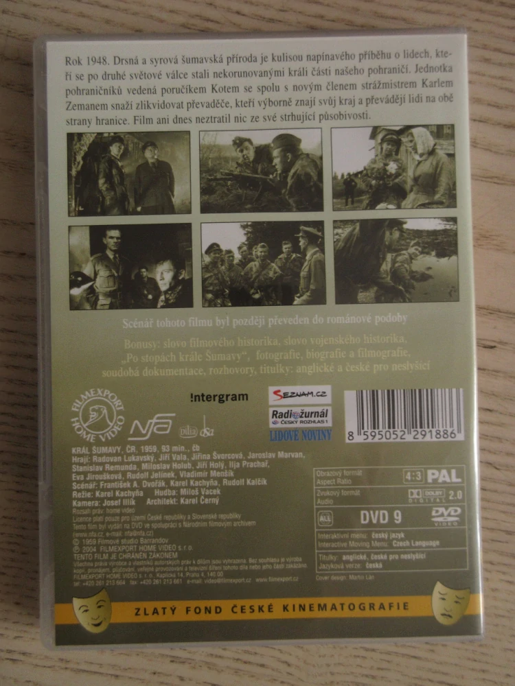 KRÁL ŠUMAVY, LUKAVSKÝ, DVD FILM 
