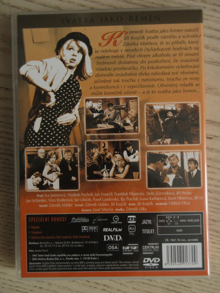 SVATBA JAKO ŘEMEN, DVD FILM