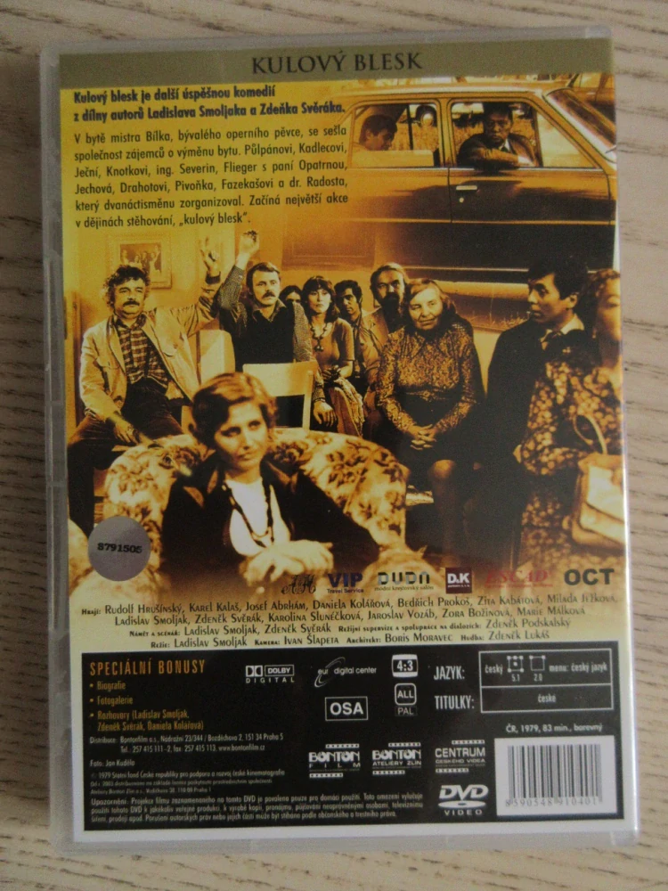 KULOVÝ BLESK, DVD FILM 
