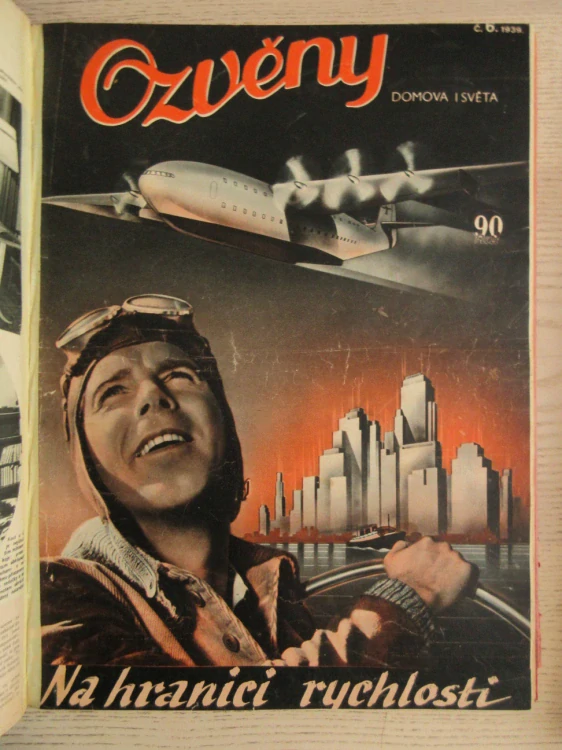 OZVĚNY 1-2, MÓDA, HUMOR, MÍSTOPIS, VAŘENÍ, DĚJINY, DOBOVÉ REKLAMY, ROK 1939, **an