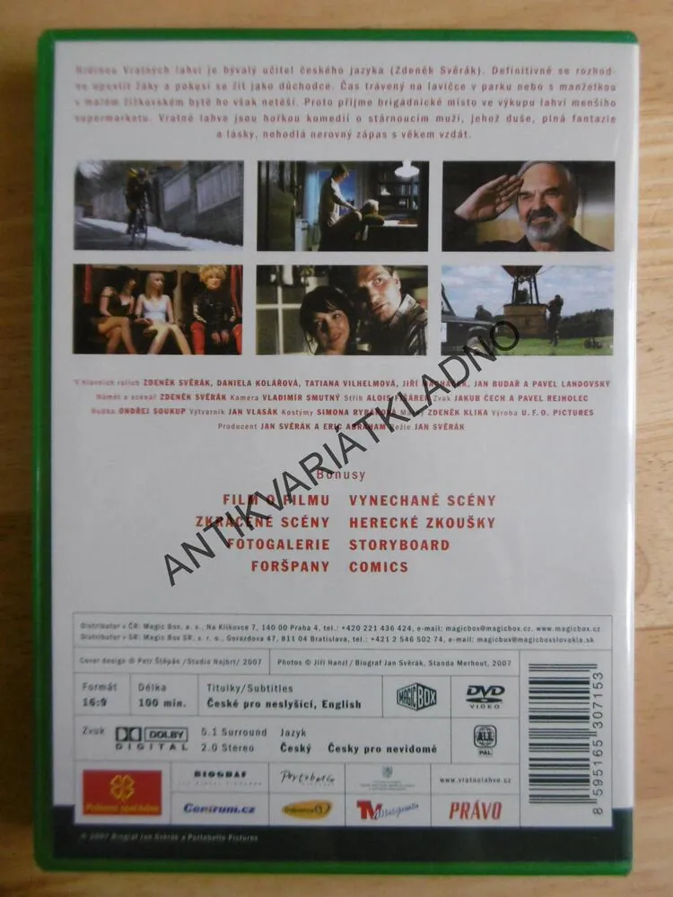 VRATNÉ LÁHVE, DVD FILM