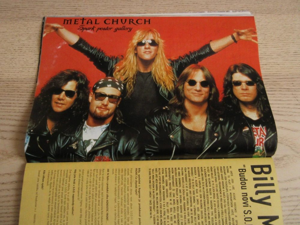 ROCKOVÝ MAGAZÍN SPARK, Č. 9/98, PLAKÁT FAITH NO MORE, BLACK SABBATH, **an