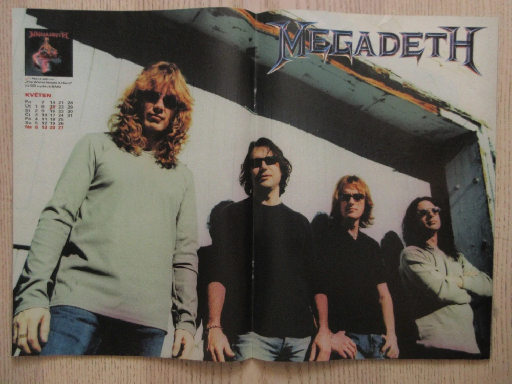 ROCKOVÝ MAGAZÍN SPARK, Č. 5/2001, PLAKÁT MEGADETH, **an
