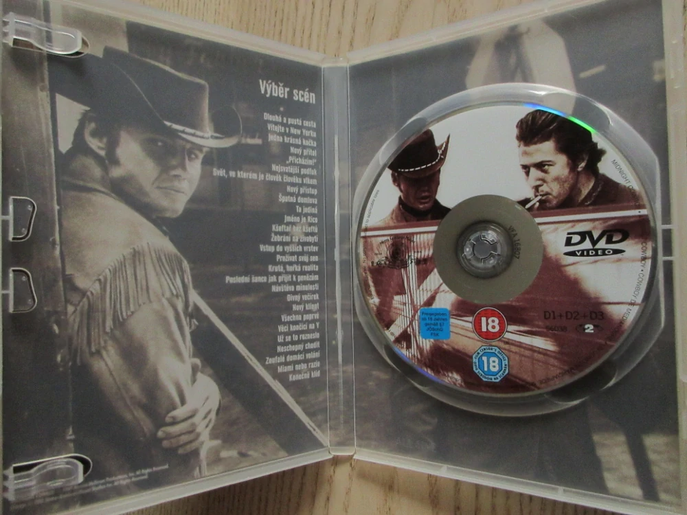PŮLNOČNÍ KOVBOJ, D. HOFFMAN, J. VOIGHT, DVD FILM