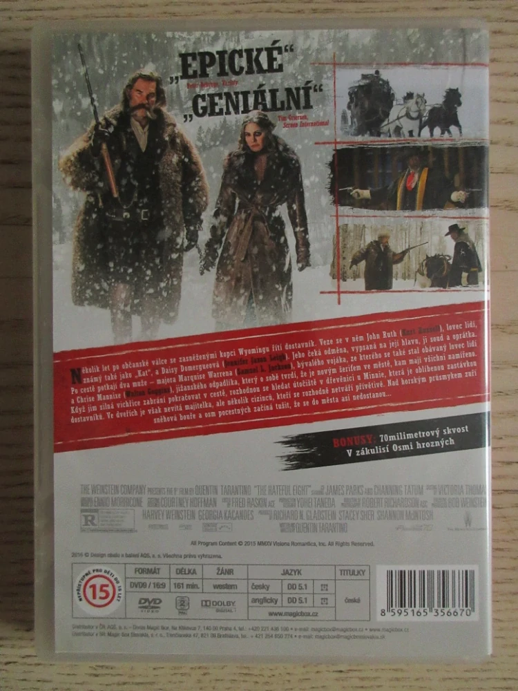 OSM HROZNÝCH, R: Q. TARANTINO, K. RUSSELL, DVD FILM
