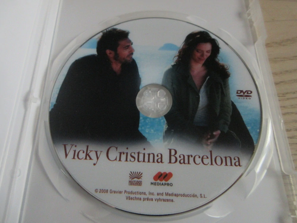 VICKY CRISTINA BARCELONA, P. CLARKSON, K. DUNN, GB OBAL, ČESKÁ VERZE, DVD FILM